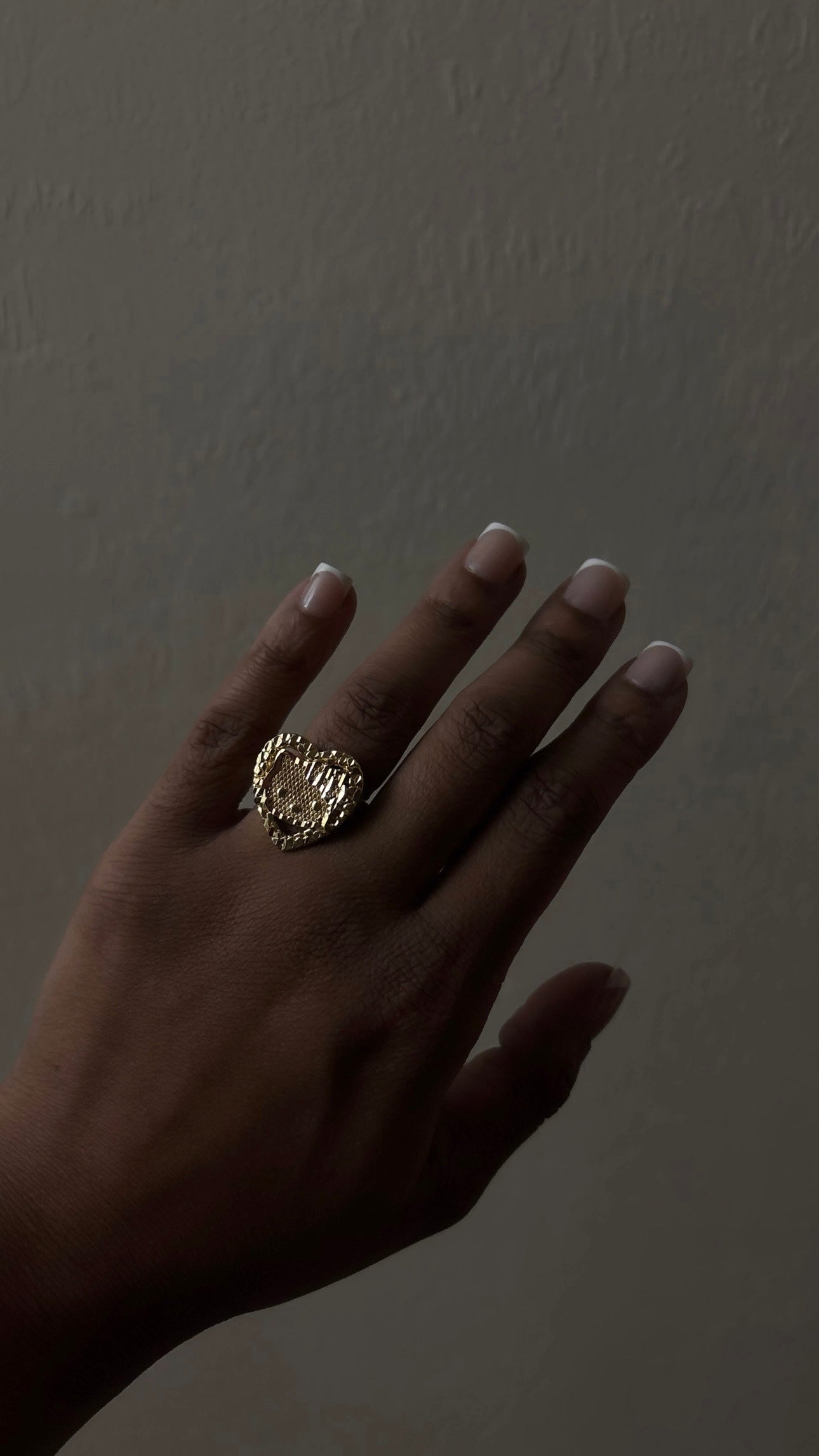 HK Heart Nugget 14k Gold Filled Ring