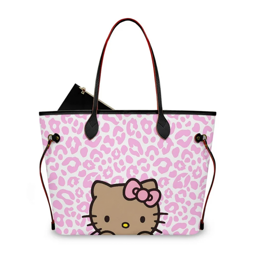 HK PINK LEOPARD TOTE BAG