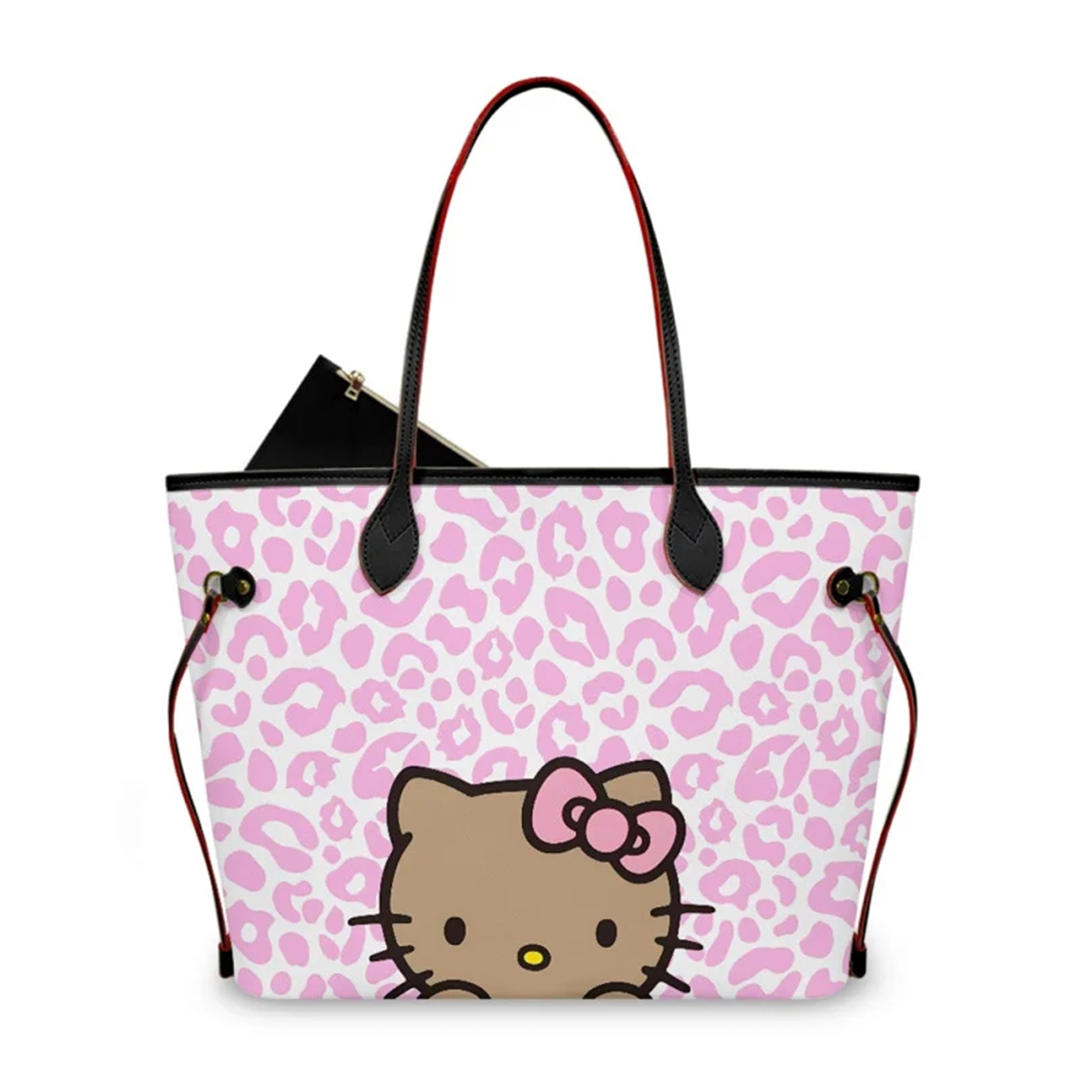 HK PINK LEOPARD TOTE BAG
