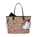 HK LEOPARD KHROME TOTE BAG