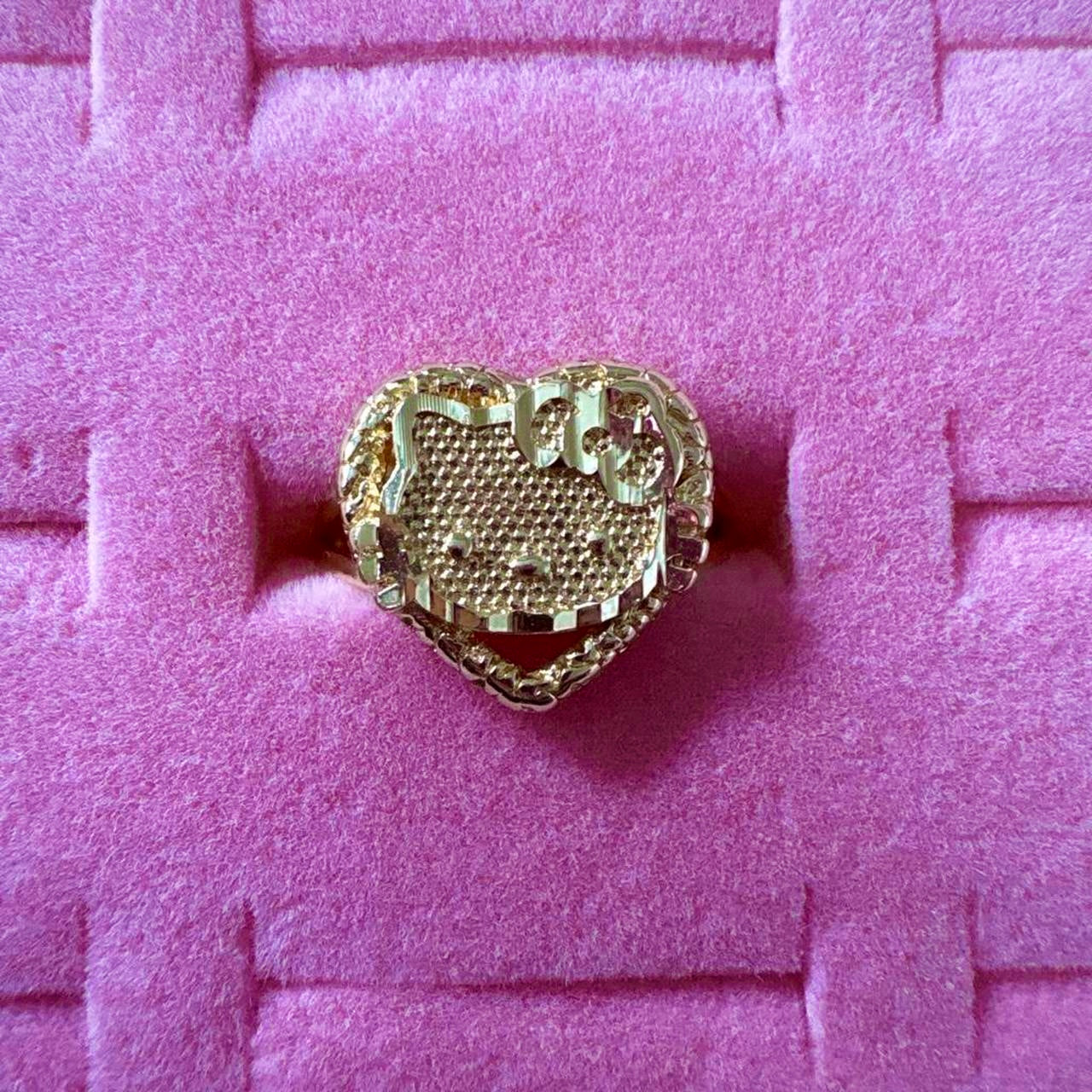HK Heart Nugget 14k Gold Filled Ring
