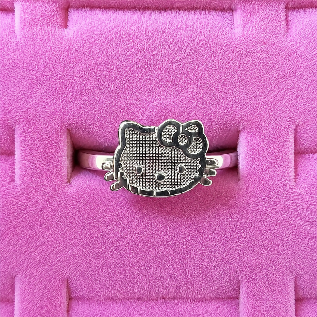 HK FACE RING SILVER